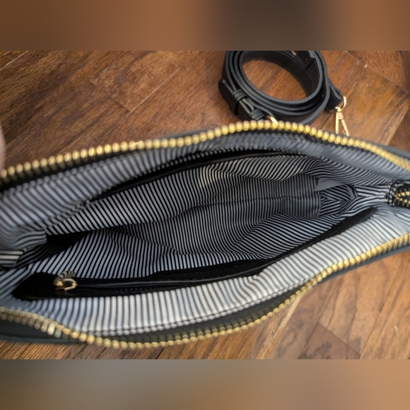 Louenhide Lindy Shoulder Bag, evening bag,  Black Vegan Leather New - Picture 13 of 15